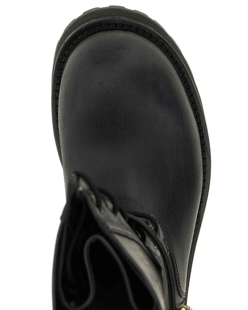 Balenciaga Black Venom Lace-Up Boots for men
