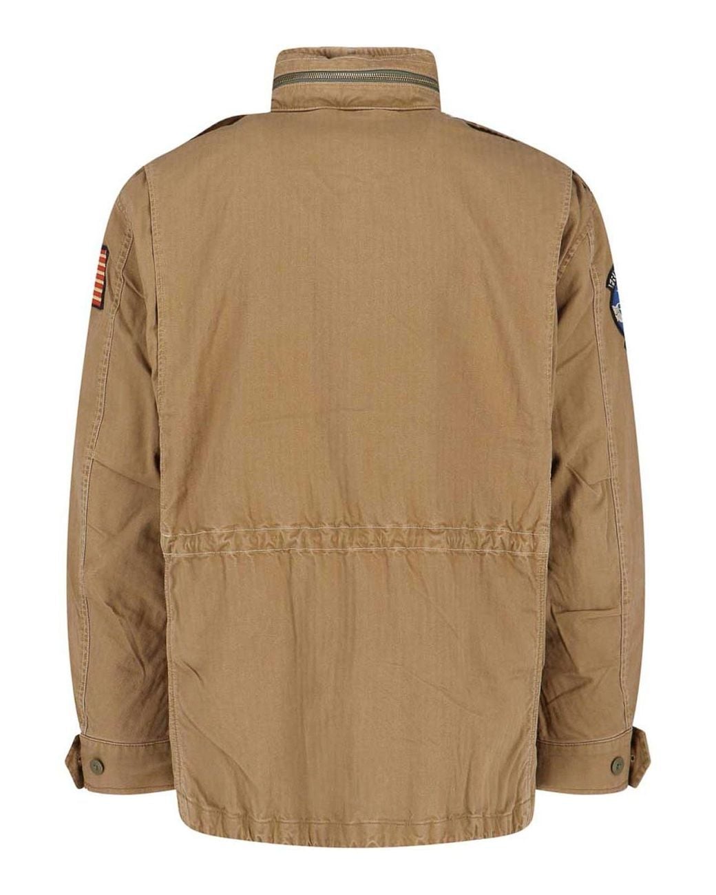 Polo Ralph Lauren Brown Military Jacket With Patch for men