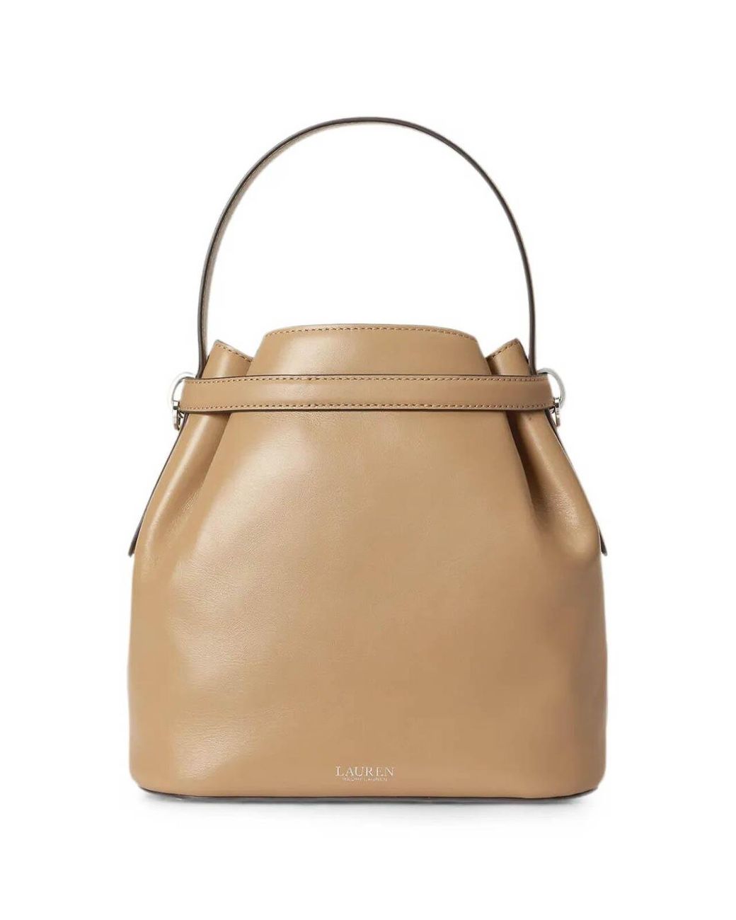 Ralph Lauren Natural Blke Medium Bucket Bag