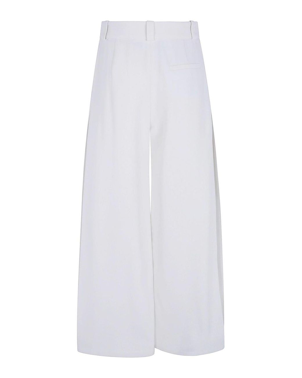 Giorgio Armani White Wide Leg Trousers