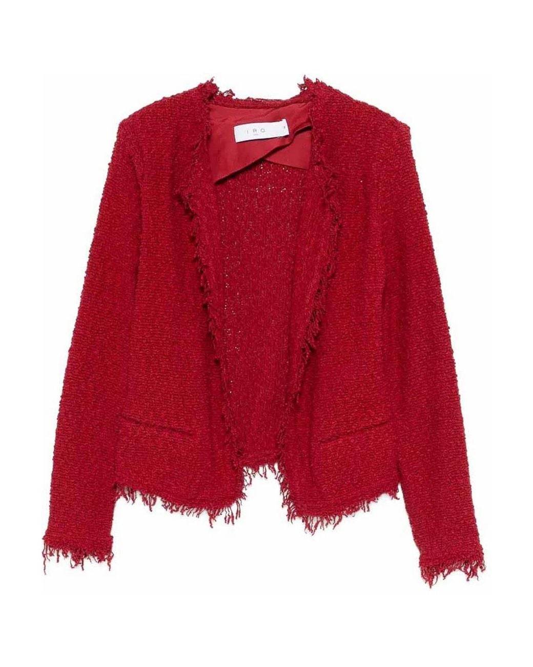 IRO Red Shavani Raspberry Jacket