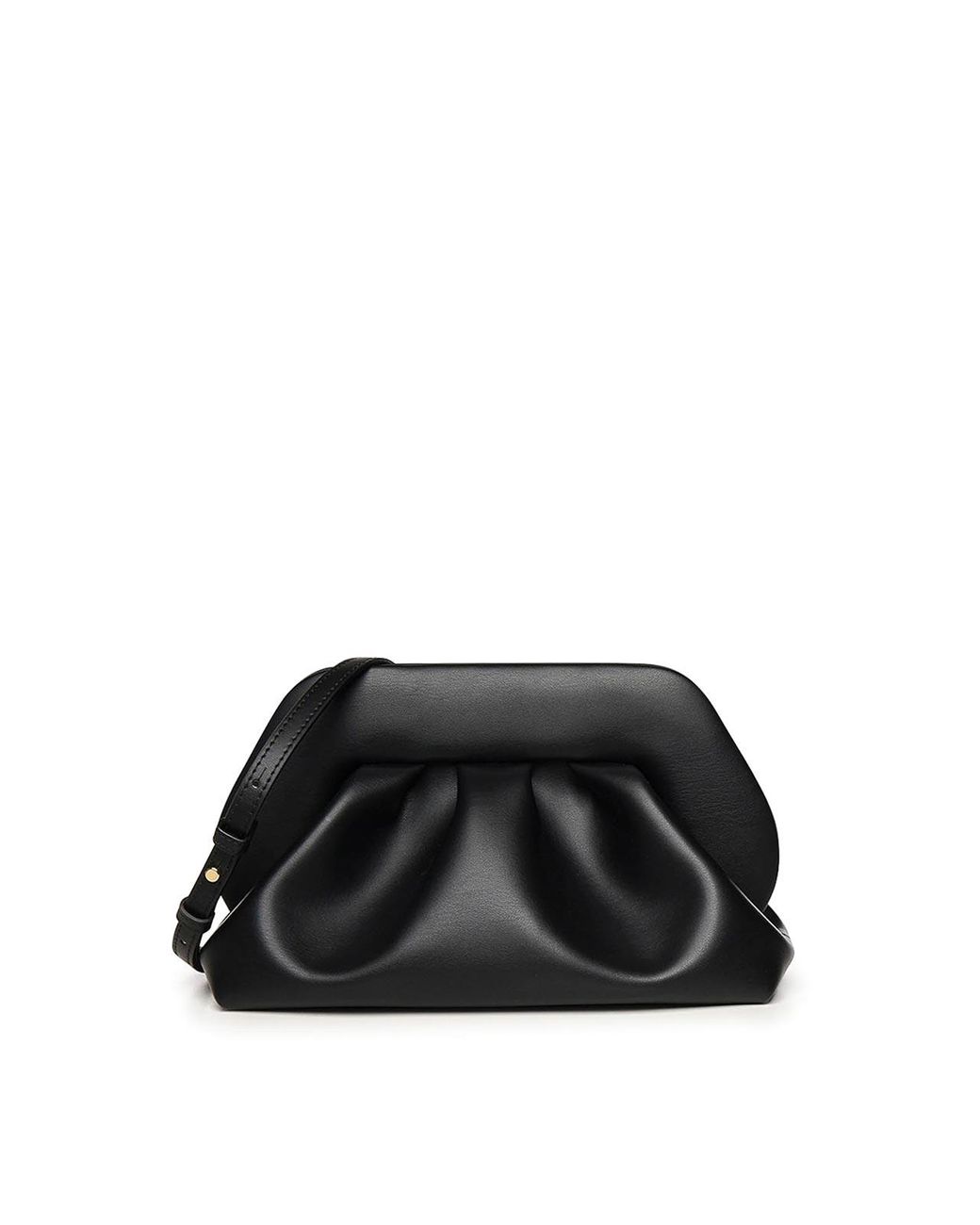 THEMOIRÈ Black Bios Vegan Fabric Medium Clutch