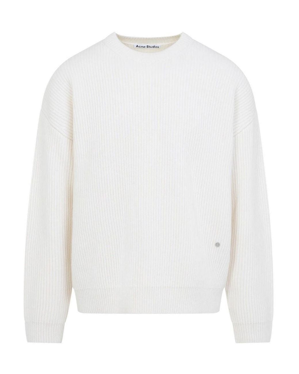 Acne White Sweater for men