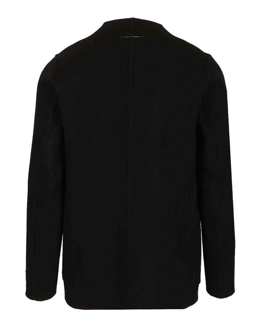MM6 by Maison Margiela Black Single-Breasted Wool Jacket for men