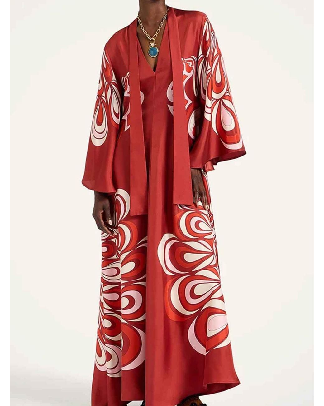 LaDoubleJ Red Silk Pants