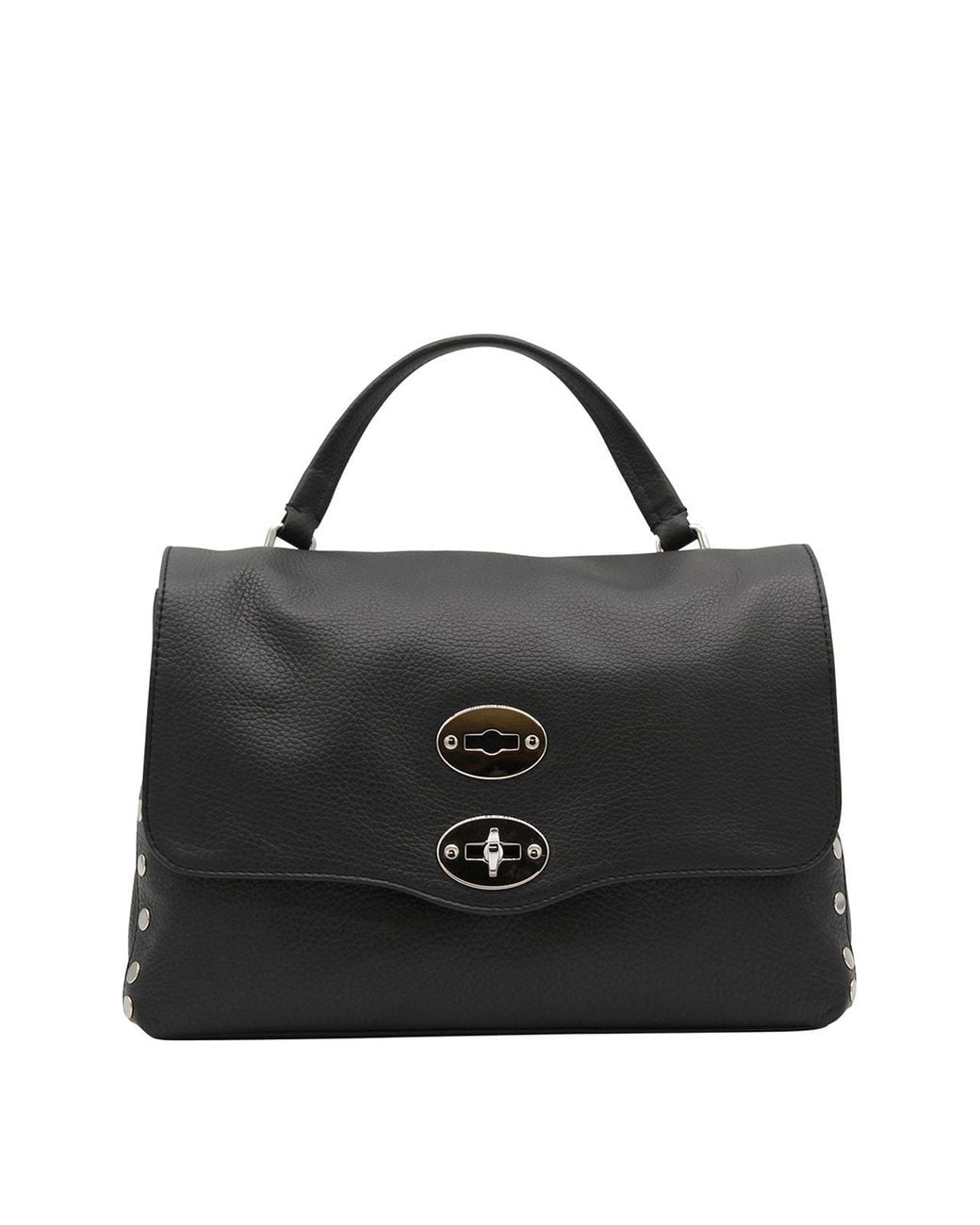 Zanellato Black Leather Postina Bag