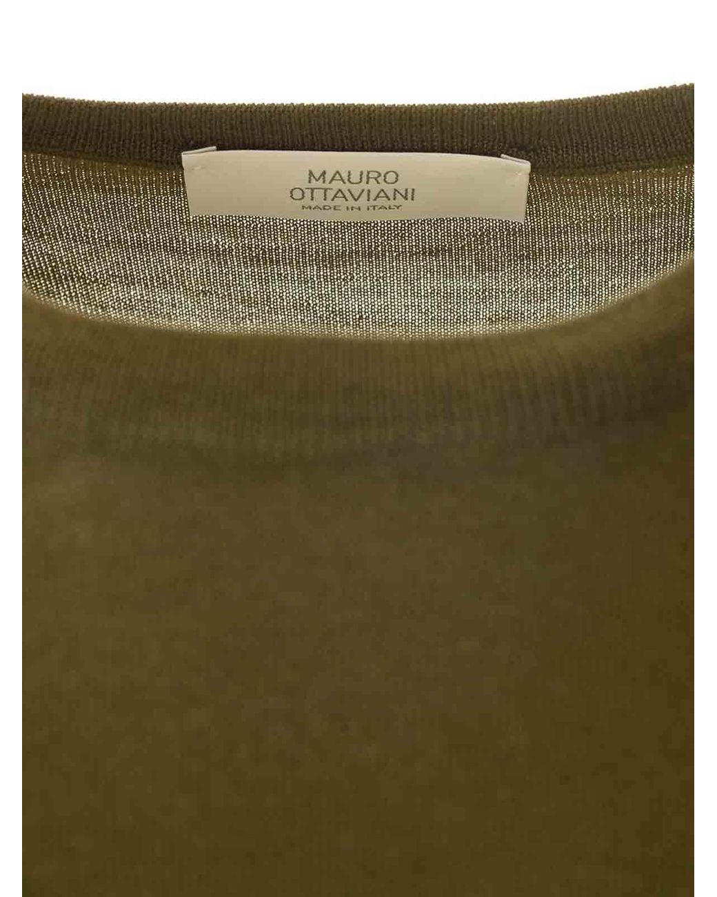 Mauro Ottaviani Green Crewneck Sweater for men