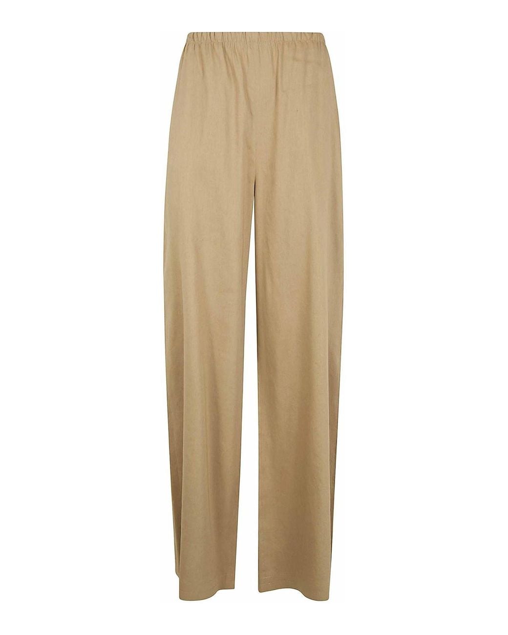 Max Mara Natural Destino Linen Viscose Trousers