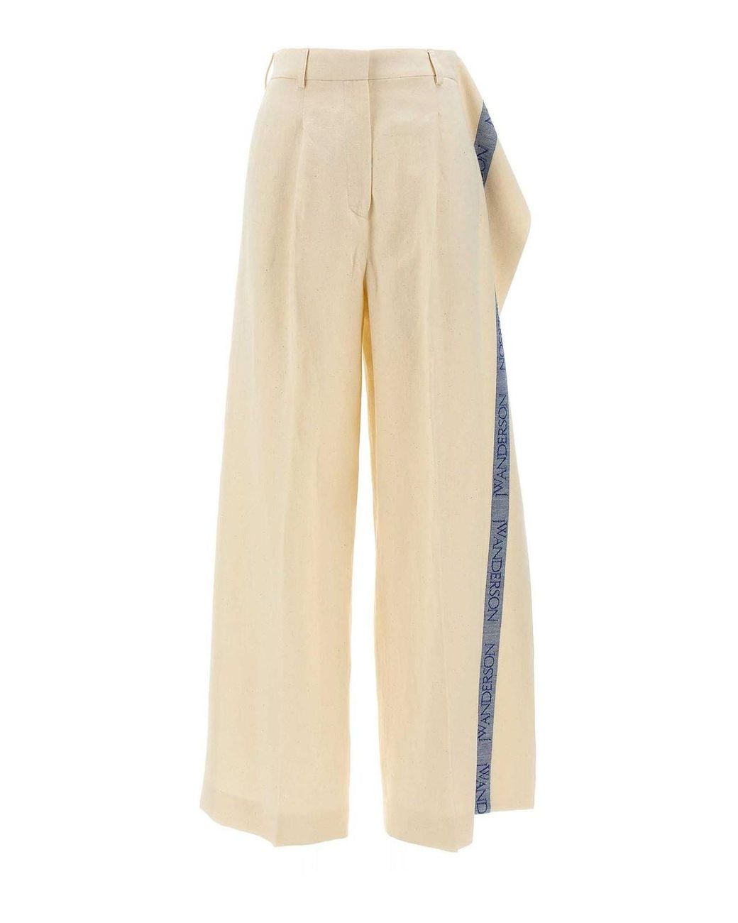 J.W. Anderson White Logo Band Panel Pants
