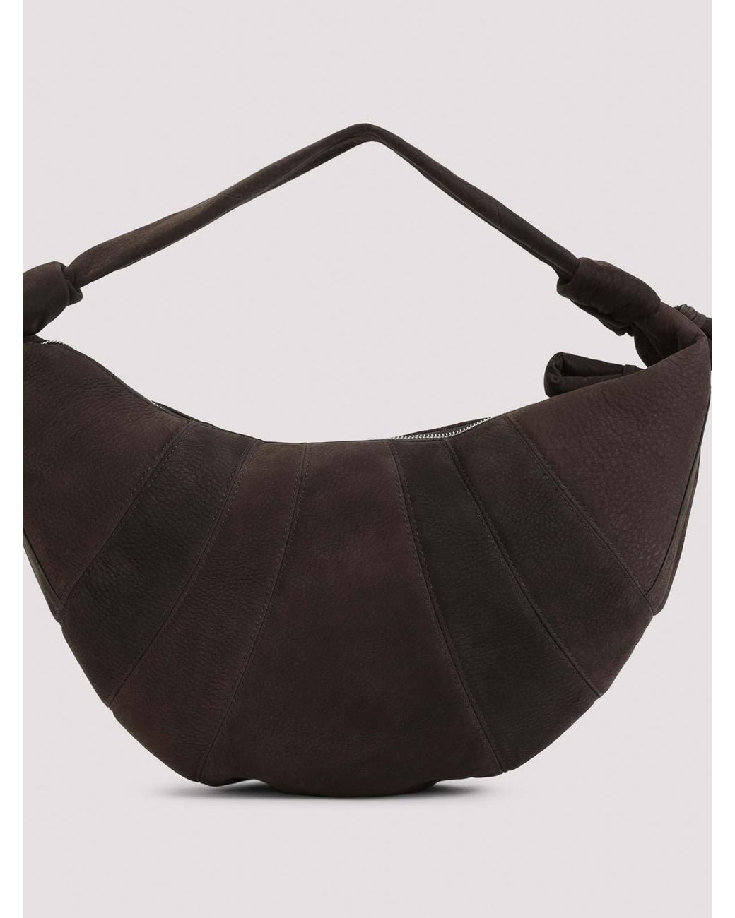 Lemaire Black Leather Fortune Croissant Bag