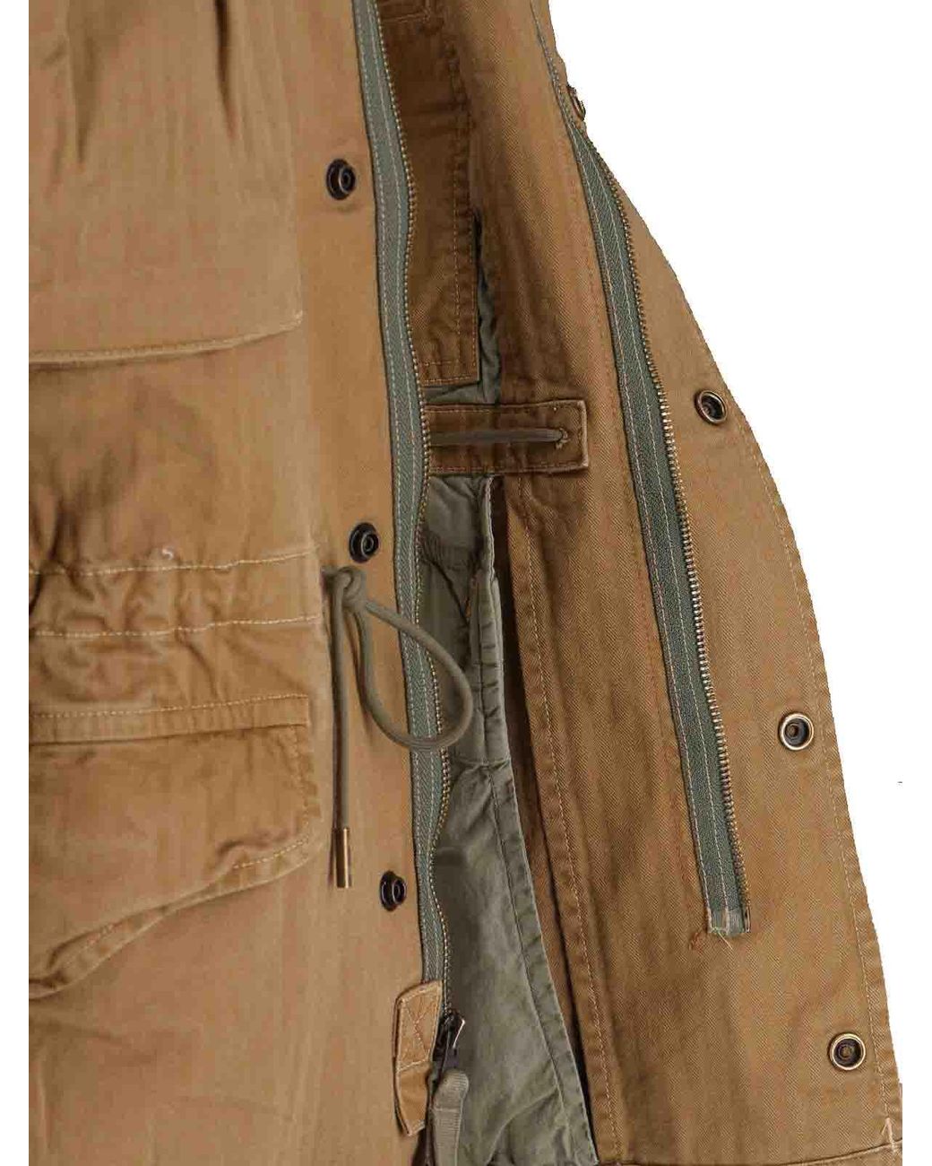 Polo Ralph Lauren Brown Military Jacket With Patch for men