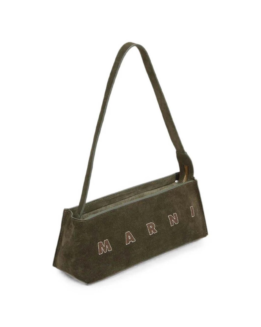 Marni Metallic Museo Hobo Pochette Coated