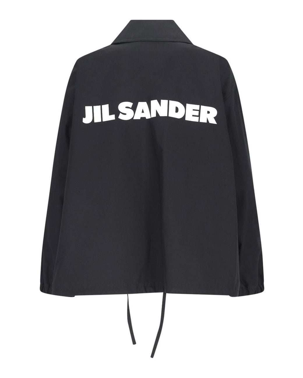 Jil Sander Black Logo Single-Breasted Jacket