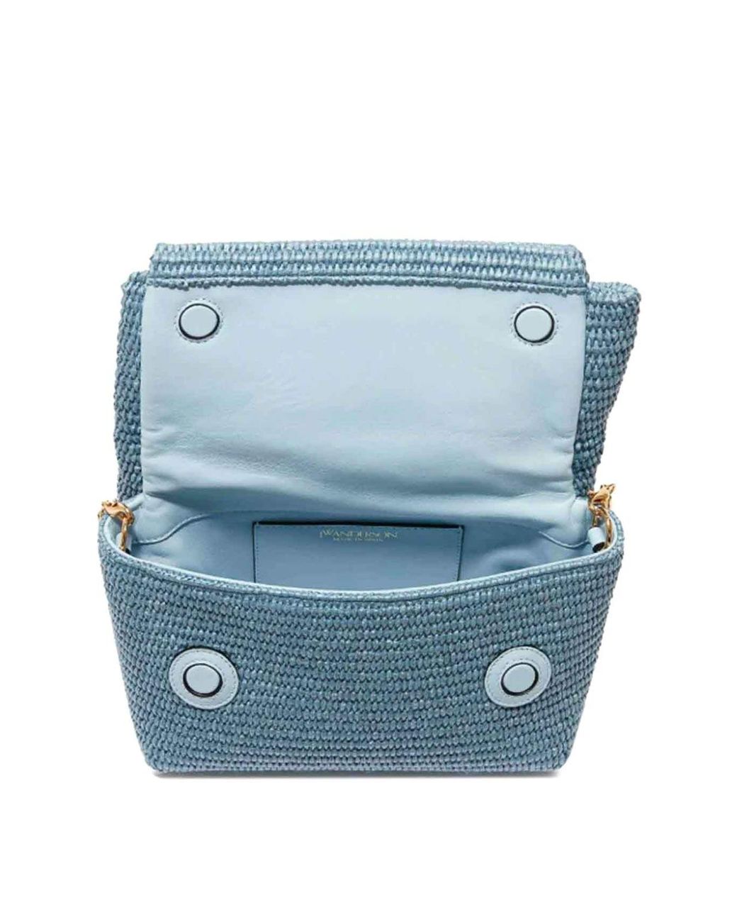 J.W. Anderson Blue Medium Twister Raffia Tote Bag