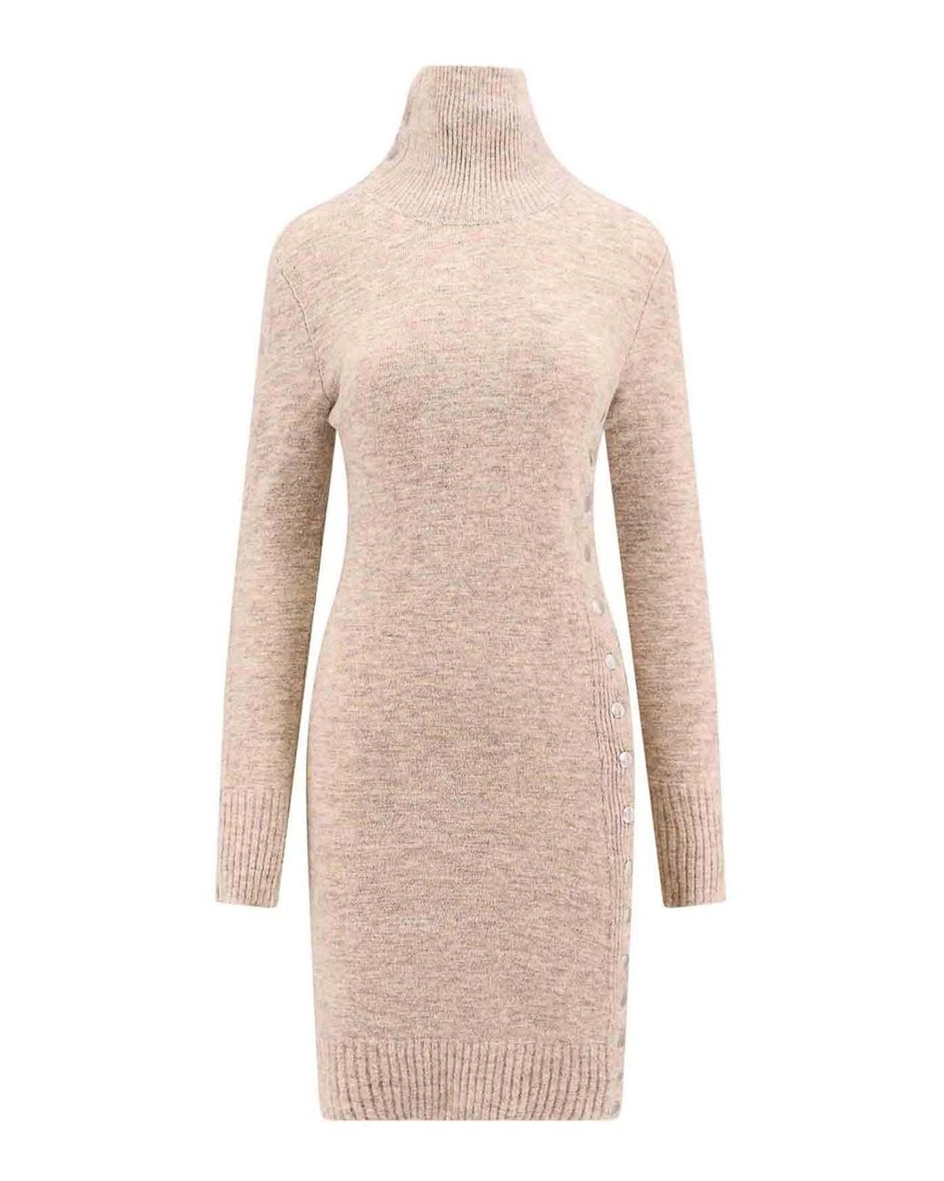 Isabel Marant Natural Mlange Knitted Dress