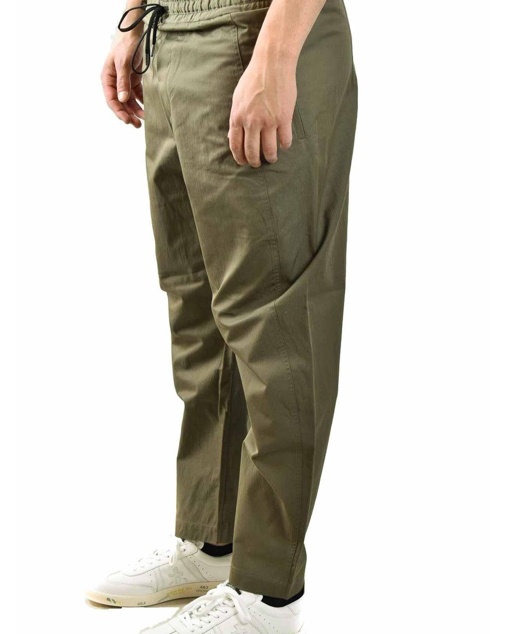 Isabel Benenato Green Trousers for men