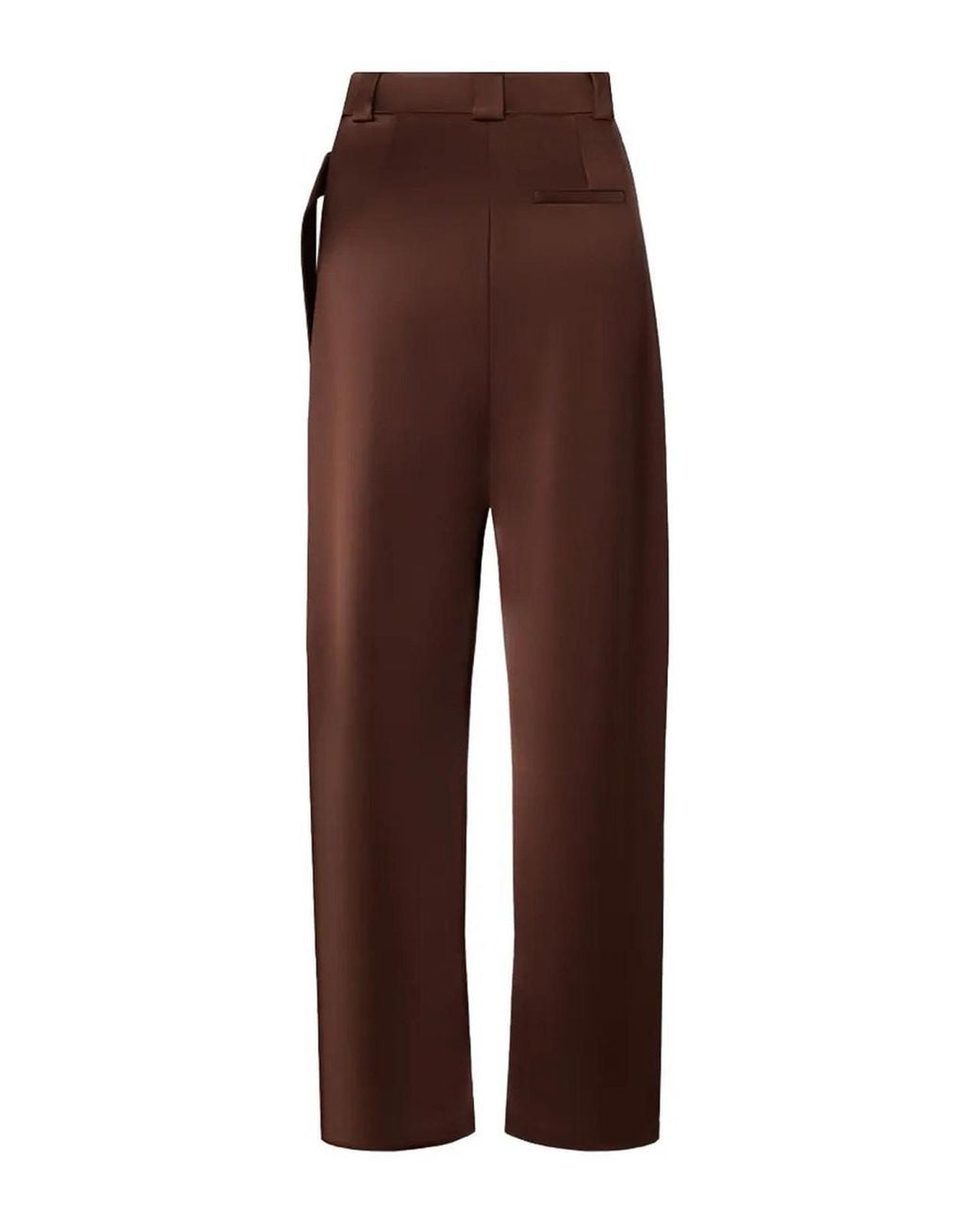Pinko Brown Pesce Pantalone Satin Ciocc Amaro