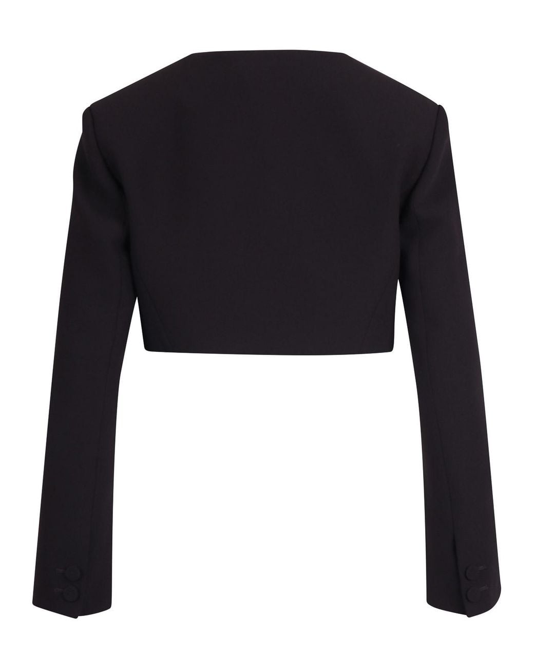 Vivetta Black Checkered Waist Belted Jacket
