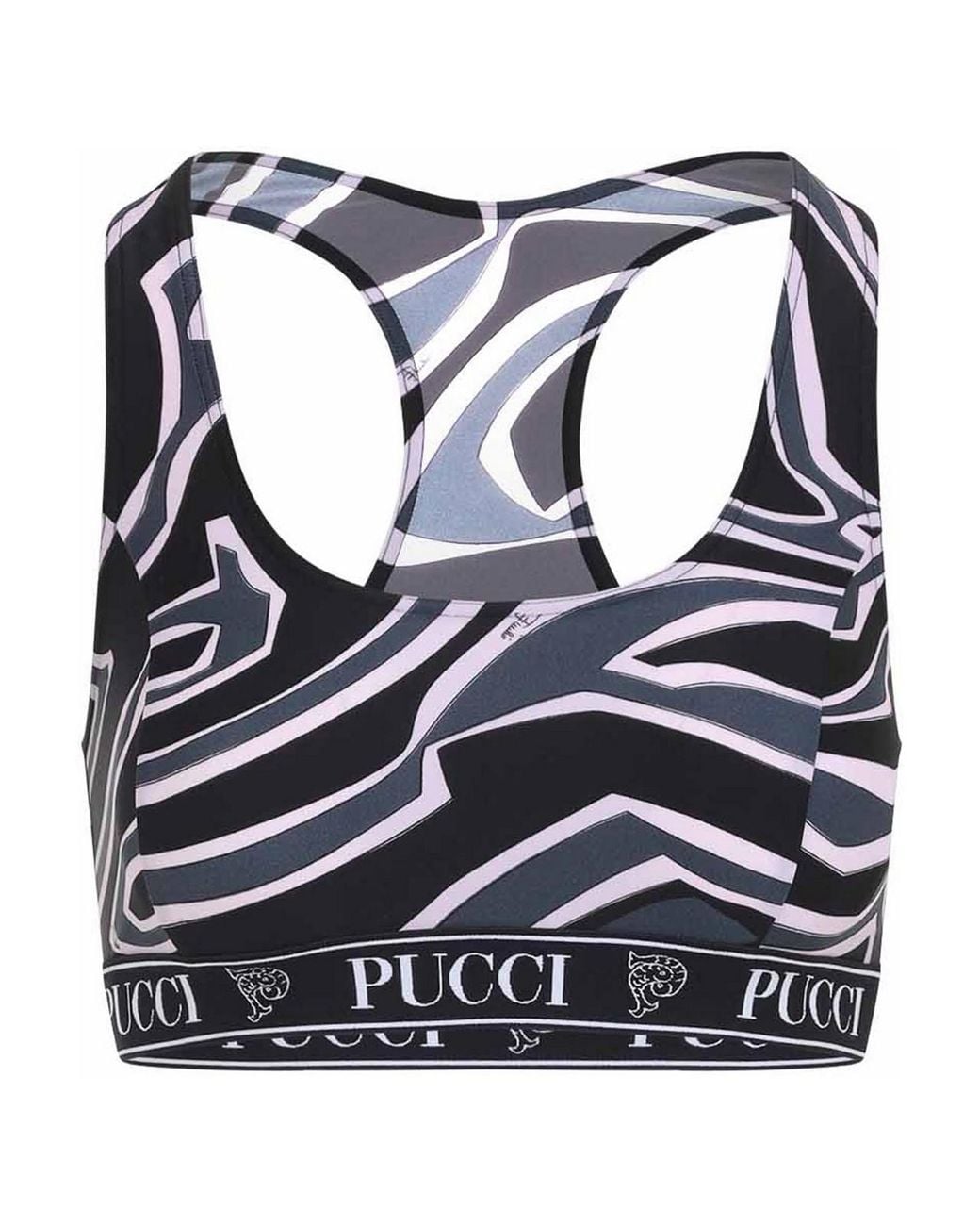 Emilio Pucci Blue Polyamide Top