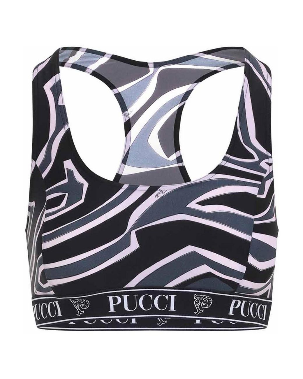 Emilio Pucci Blue Polyamide Top