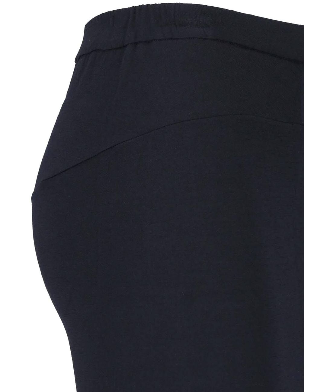 Junya Watanabe Black Asymmetrical Wool Maxi Skirt