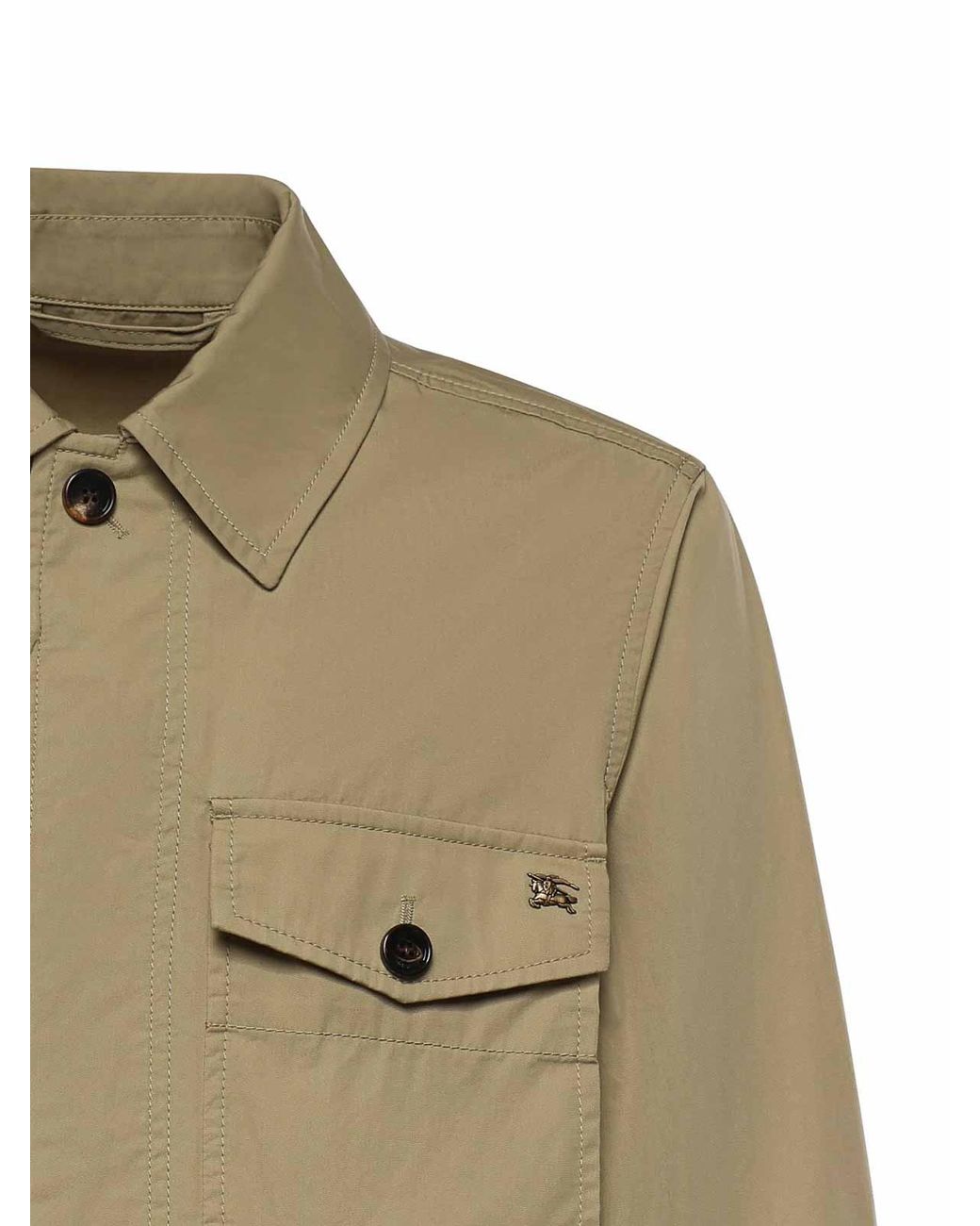 Burberry Natural Bradmore Cotton Twill Jacket for men