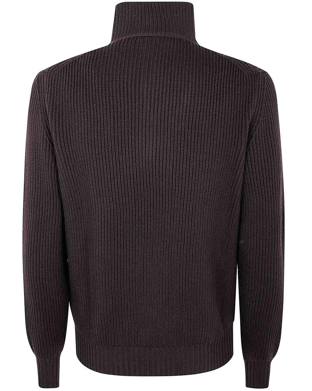 FILIPPO DE LAURENTIIS Blue Half Zip Sweater for men