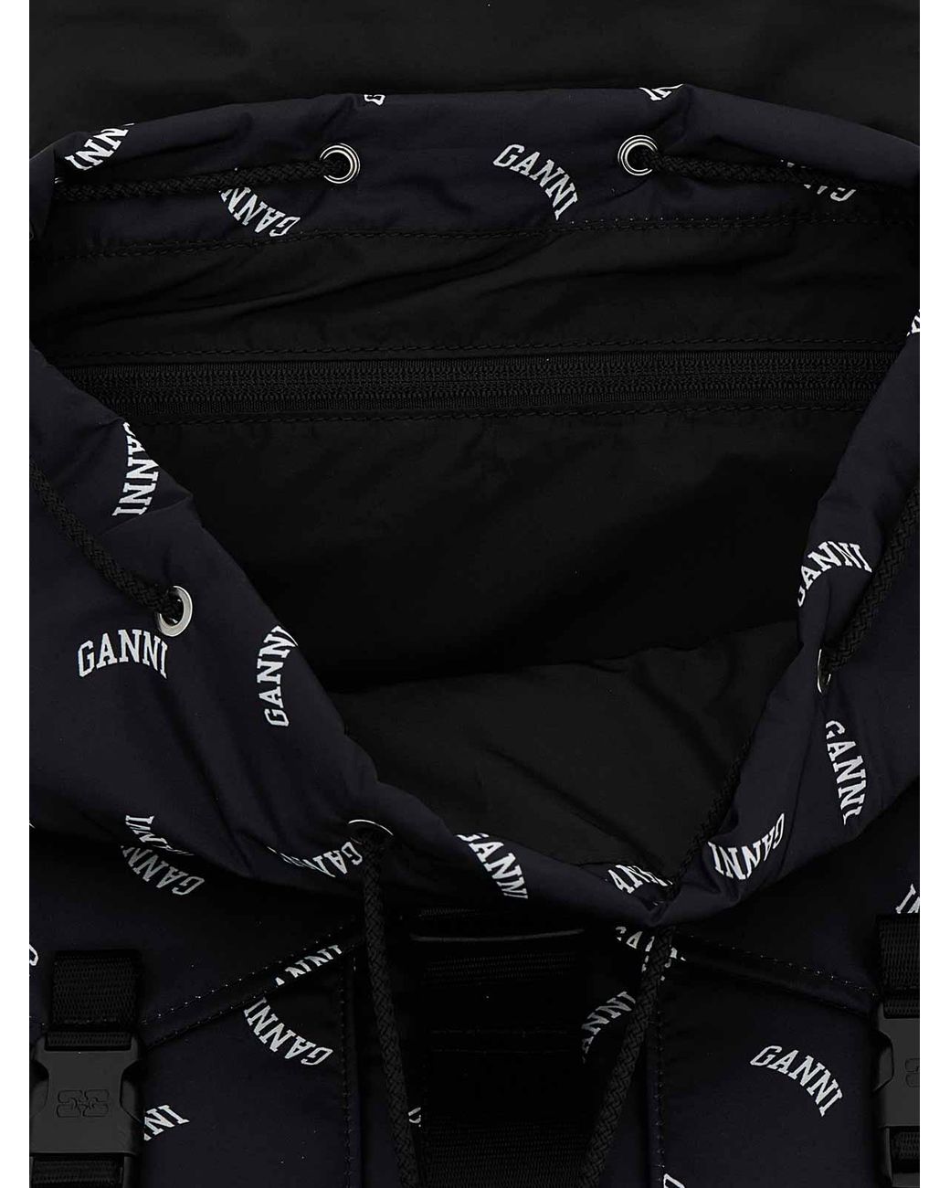 Ganni Black Re-Tech Backpack