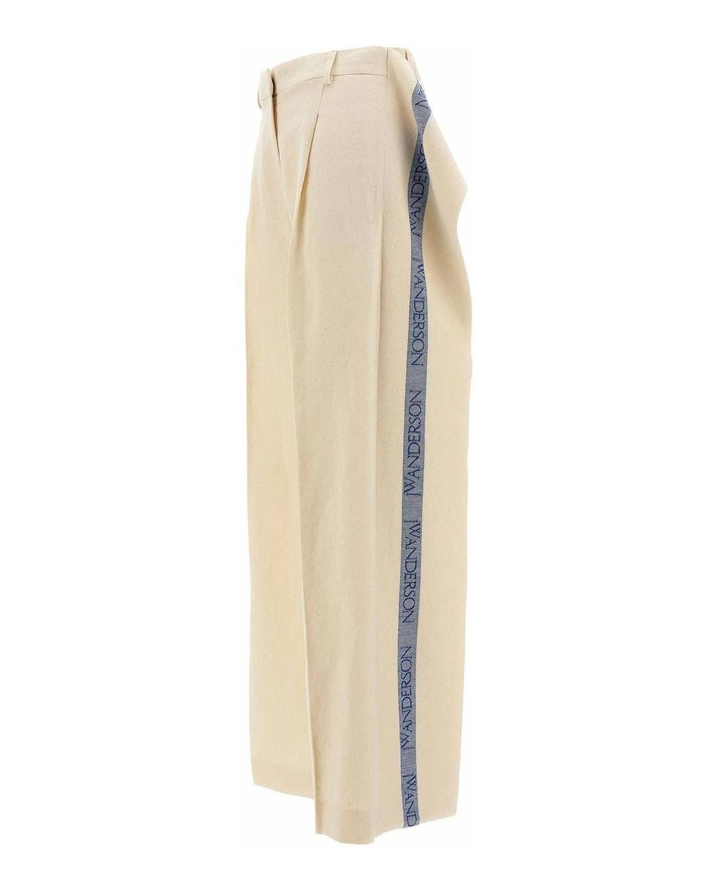 J.W. Anderson White Logo Band Panel Pants