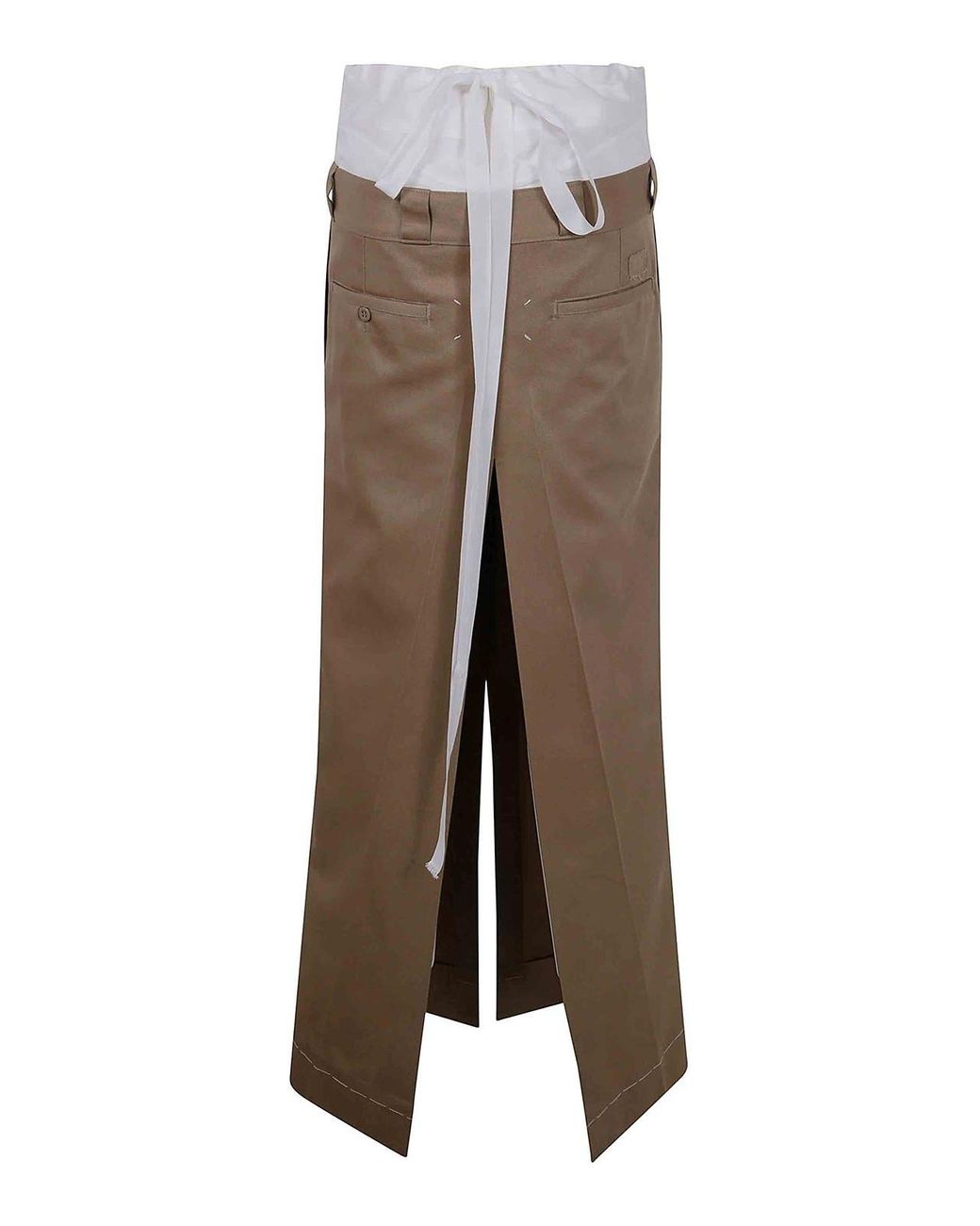 Maison Margiela Brown Long Skirt