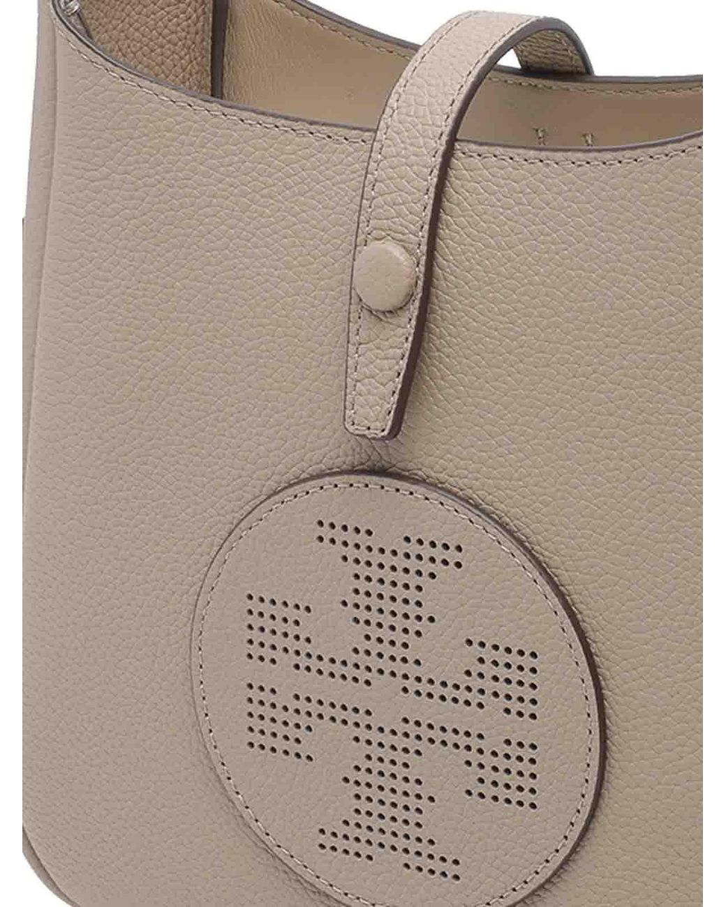Tory Burch Gray Miller Swing Bucket Bag