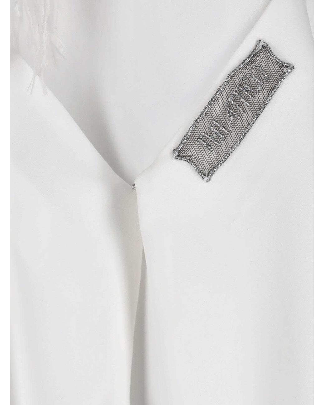 The Attico White Mini Feather Dress