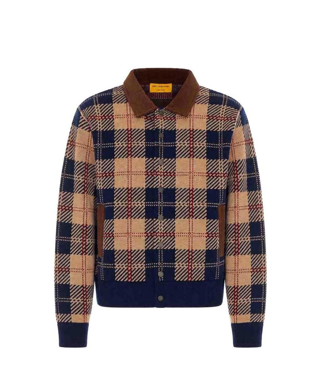 Guest In Residence Blue Tartan Bomber for men