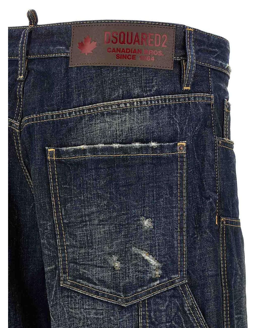 DSquared² Blue Loose Carpenter Jeans for men