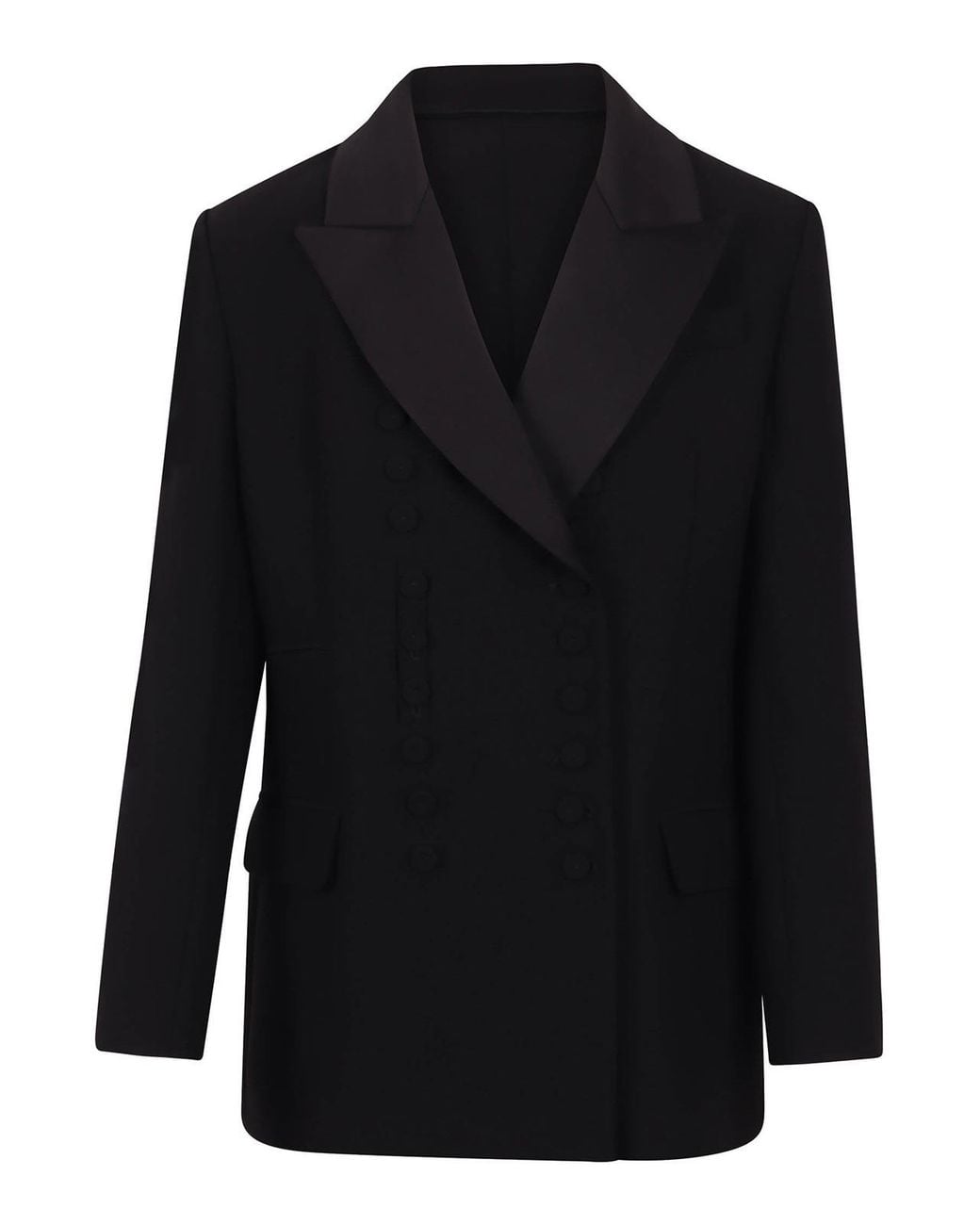 Vivetta Black Jacket With External Buttons