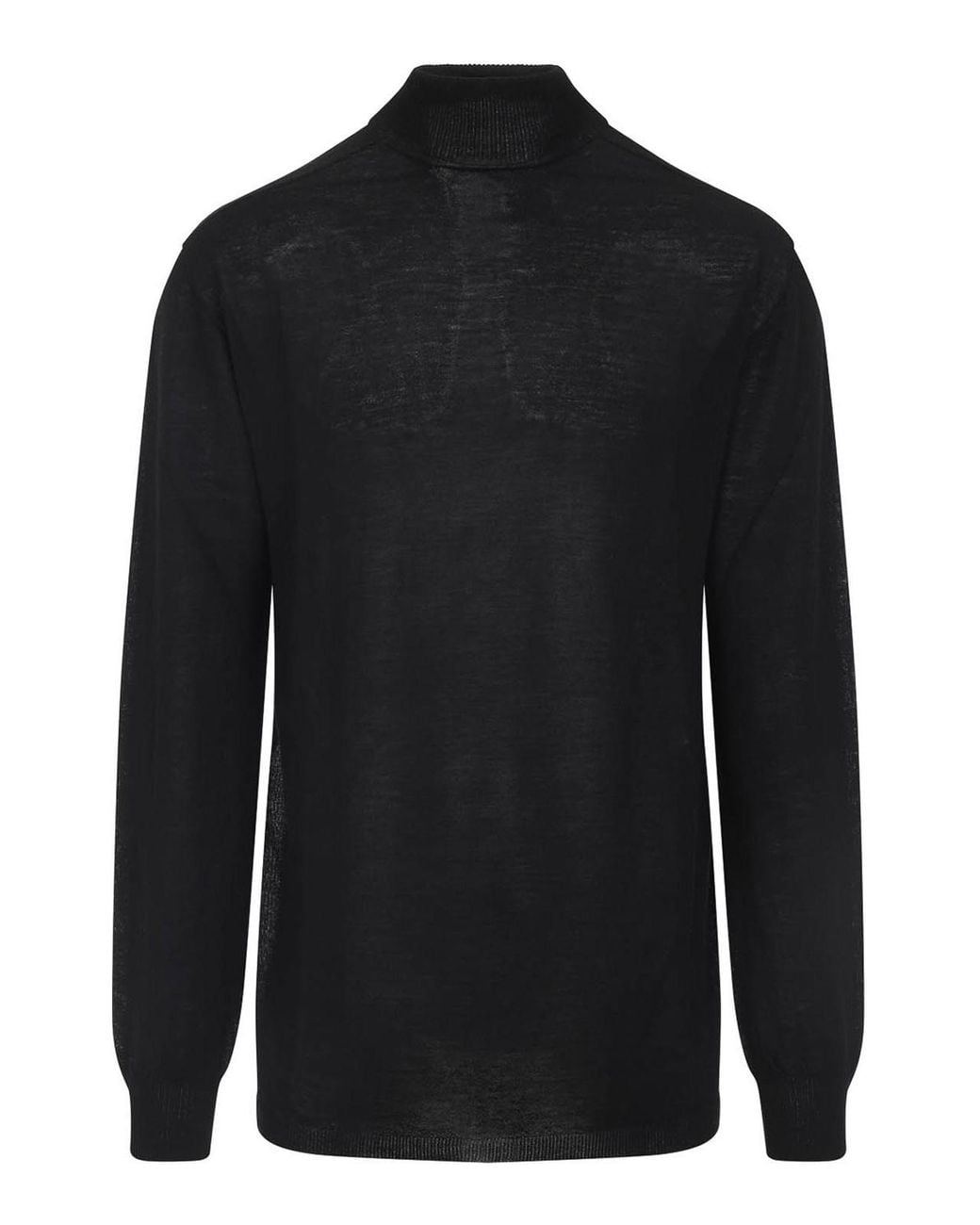 Rick Owens Black Oversized Turtle Pullover for men