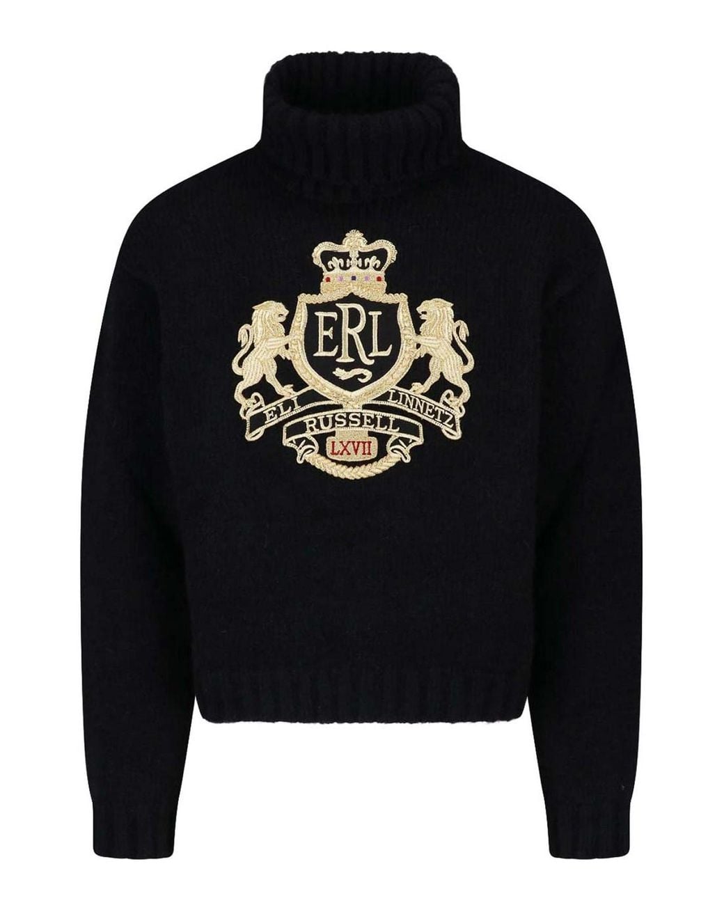 Pull Col Roulé ERL pour homme en coloris Black