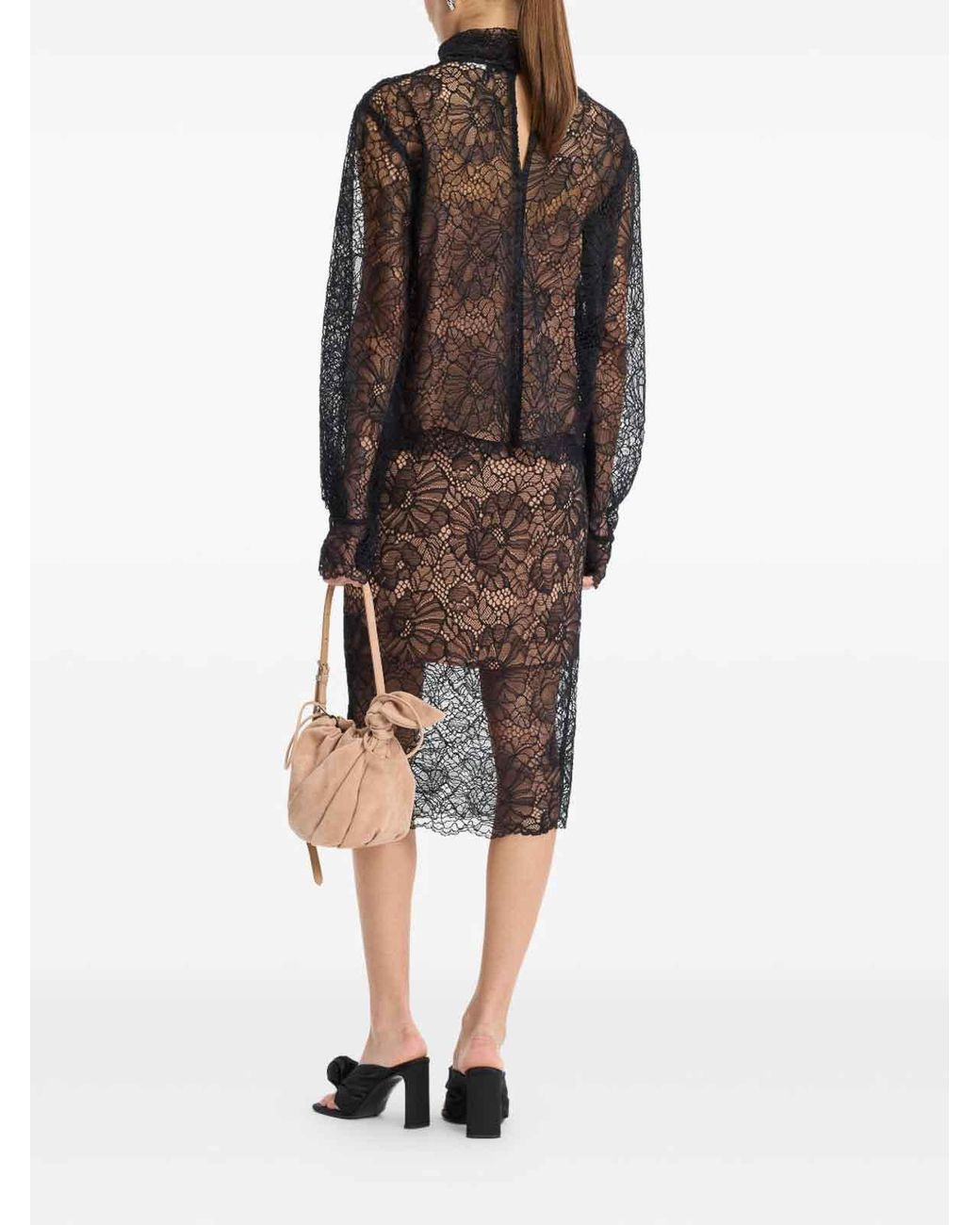 ROTATE BIRGER CHRISTENSEN Black Blouse
