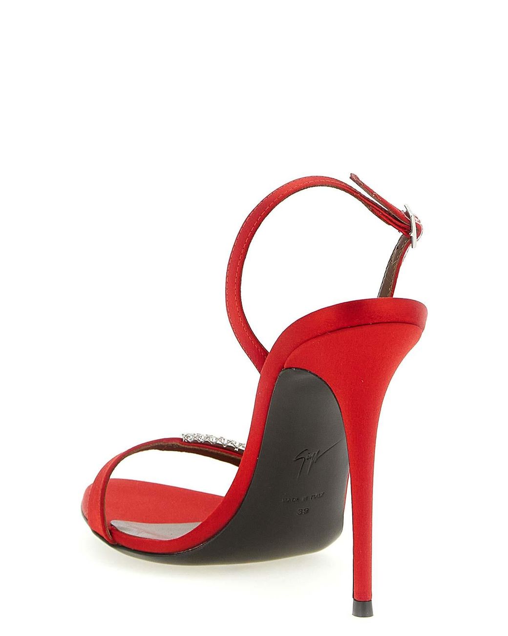 Giuseppe Zanotti Red Lena Crystal Sandals