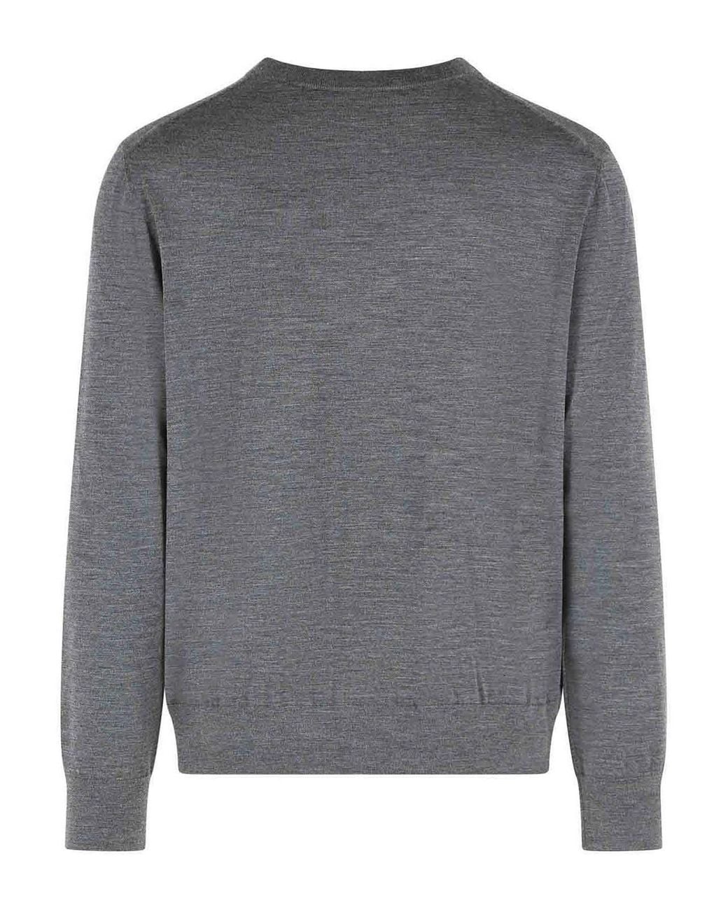 Burberry Gray Easton Wool Sweater for men