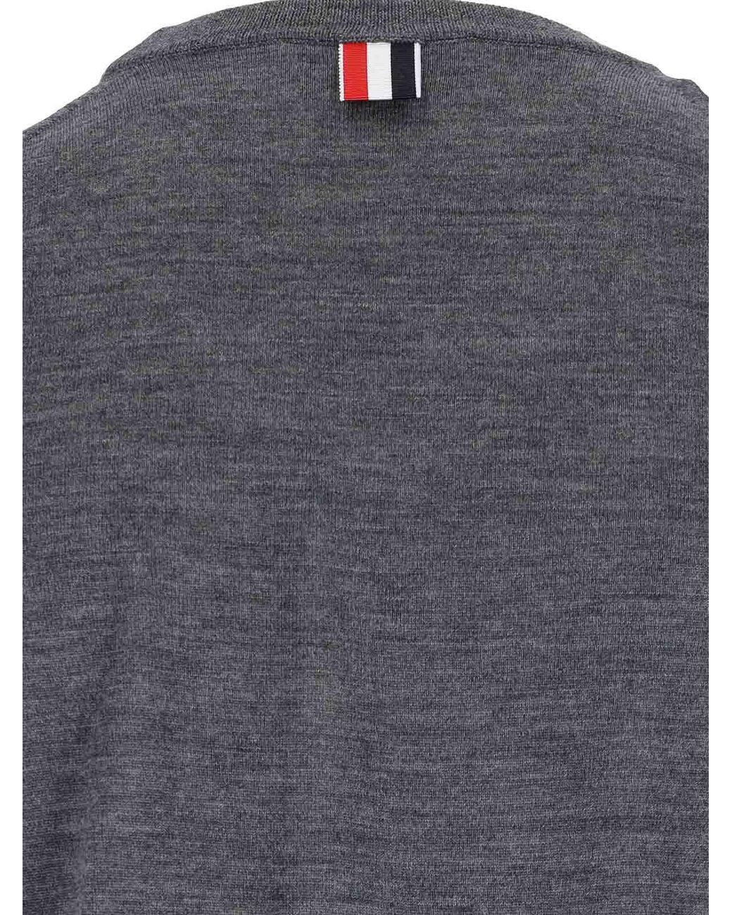 Thom Browne Gray U-Boot-Pullover