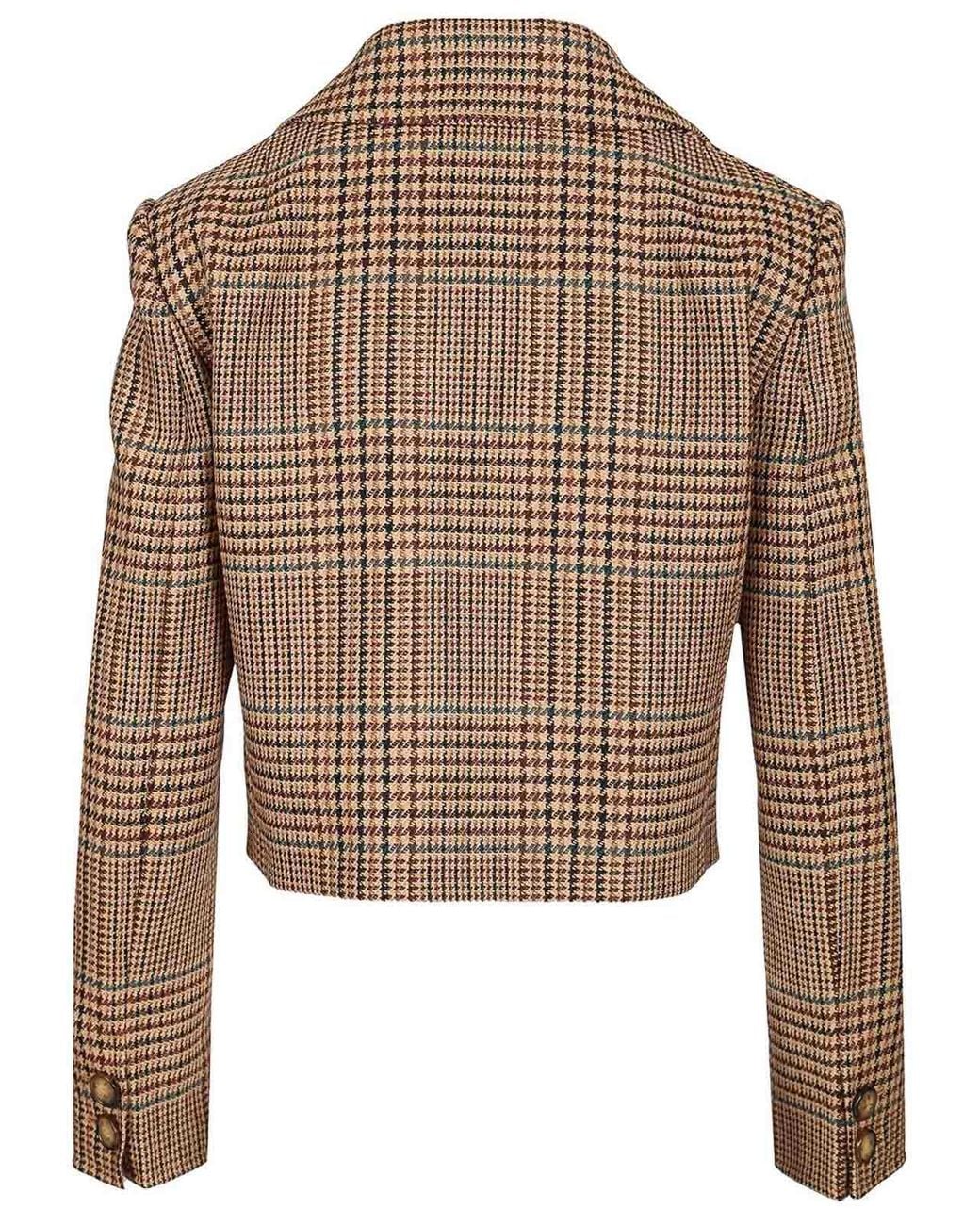 Etro Brown Cropped Blazer