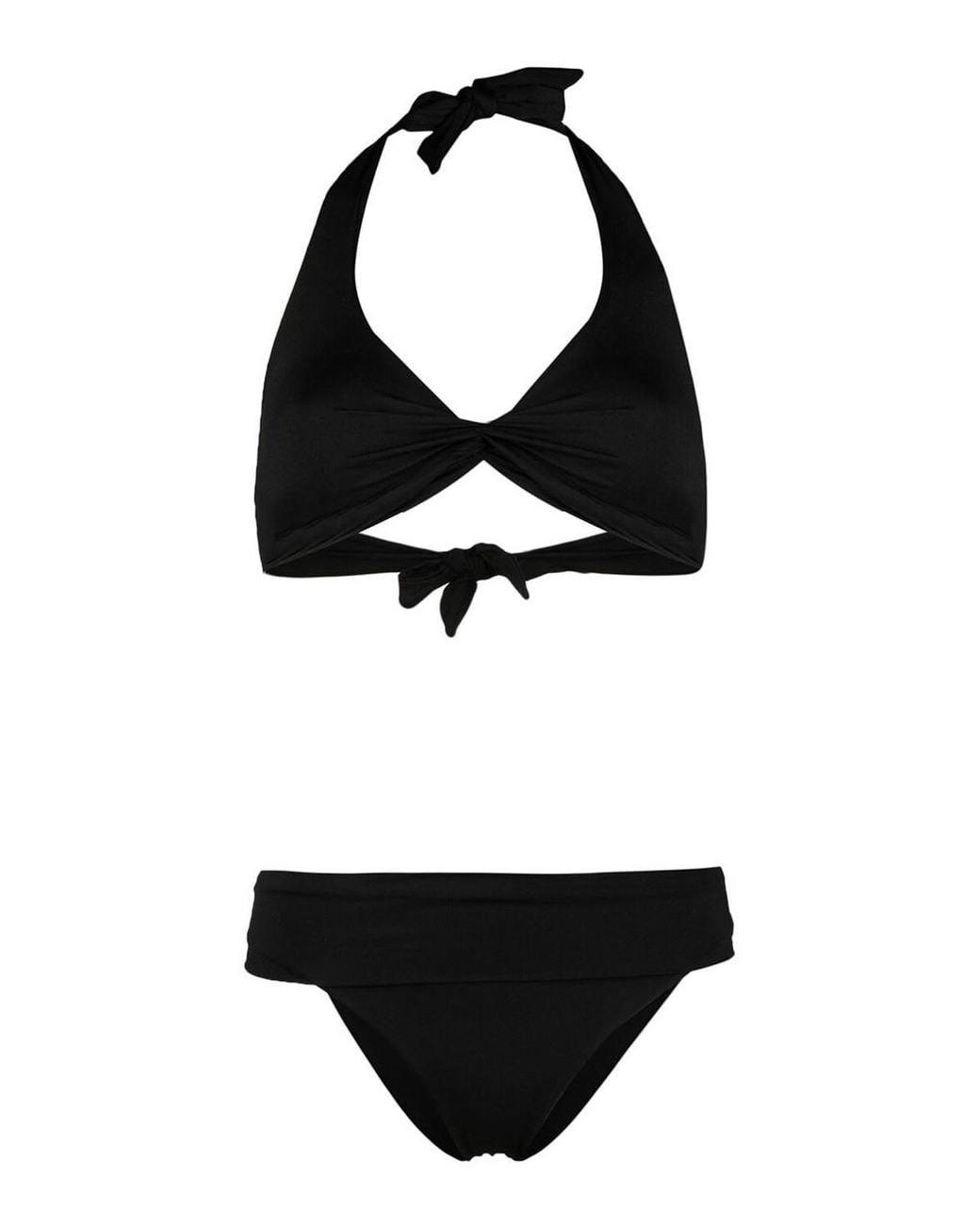 Fisico Black Cross Bikini