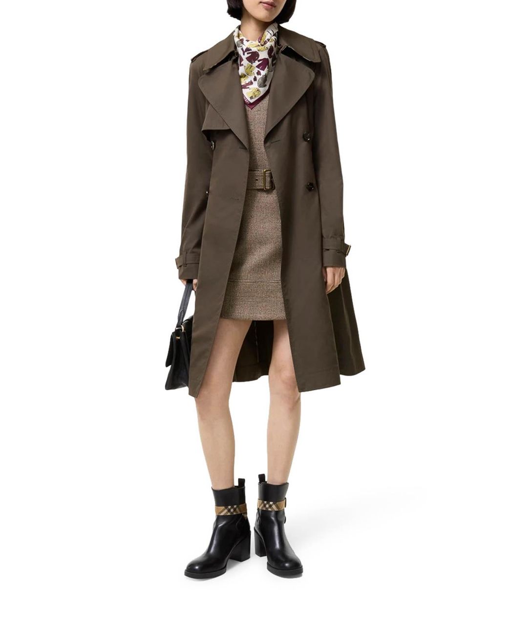 Burberry Brown Pembury Long Gabardine Trench Coat