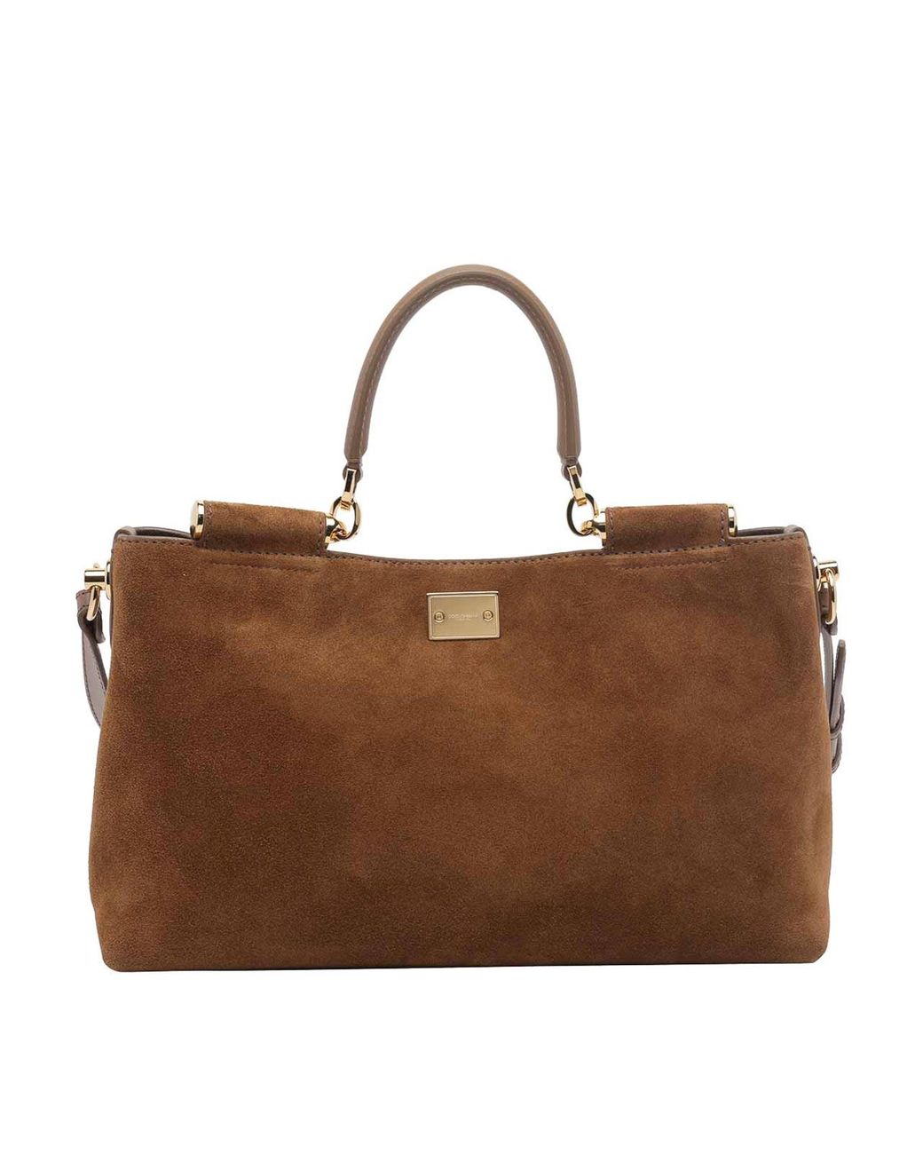 Dolce & Gabbana Brown Camel Vittoria Handbag