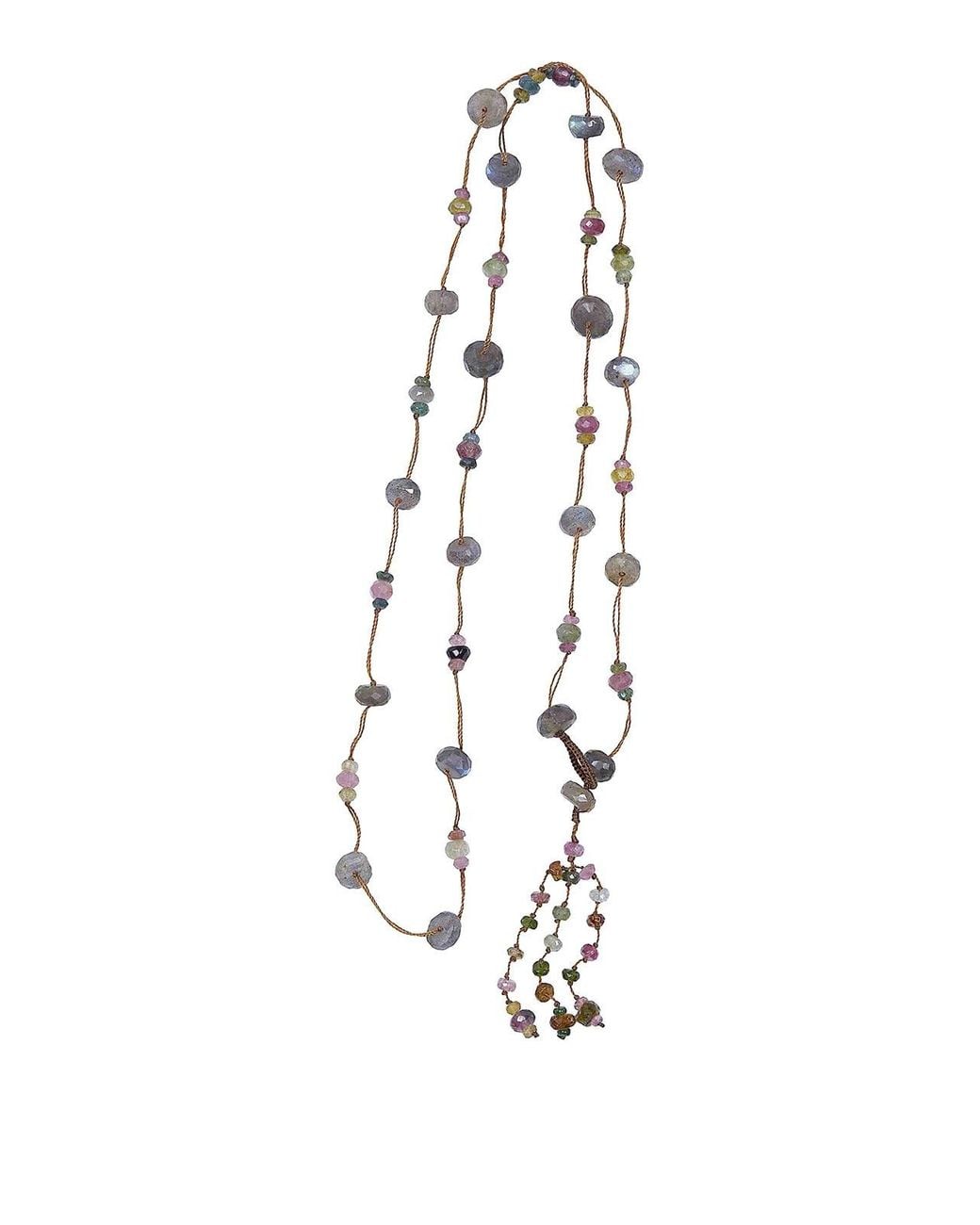 Sharing White Long Natural Necklace