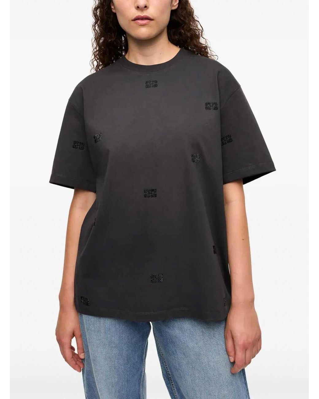 Ganni Black Oversize T-Shirt
