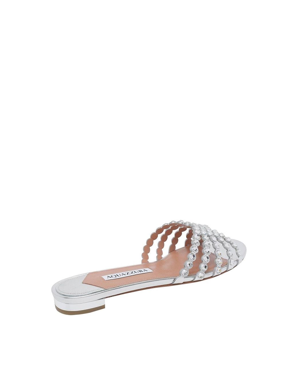 Aquazzura White Tequila Flat Sandals