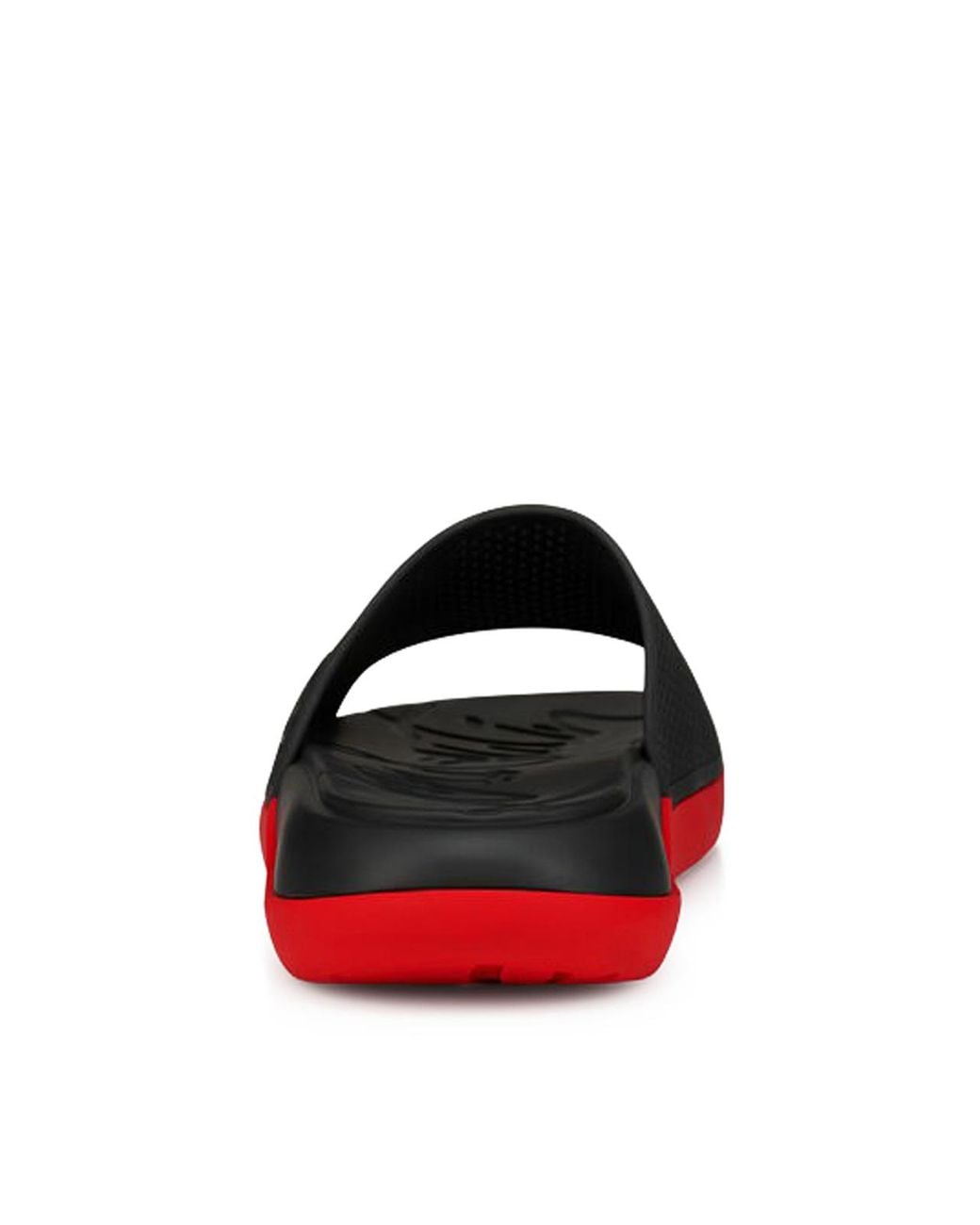 Christian Louboutin Red Easy Breezy Rubber Mules for men