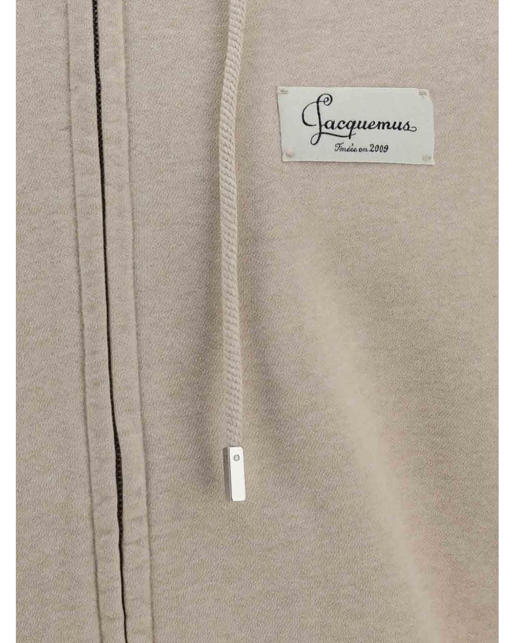Jacquemus Natural Le Hoodie Montaigne Cotton Sweatshirt